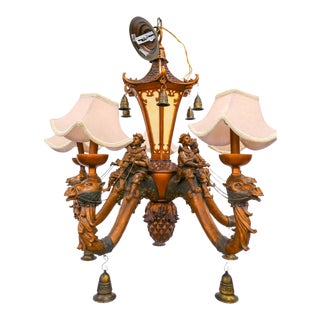 1970s Chinoiserie Venetian-Style Chandelier For Sale