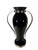 Italian Black Glass and Stainless Steel Vases - A Pair For Sale In Dallas - Image 6 of 8