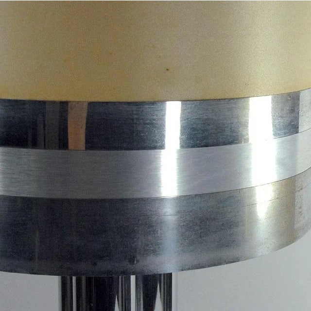 Italian Chromed Metal Table Lamp, 1970s For Sale - Image 9 of 10