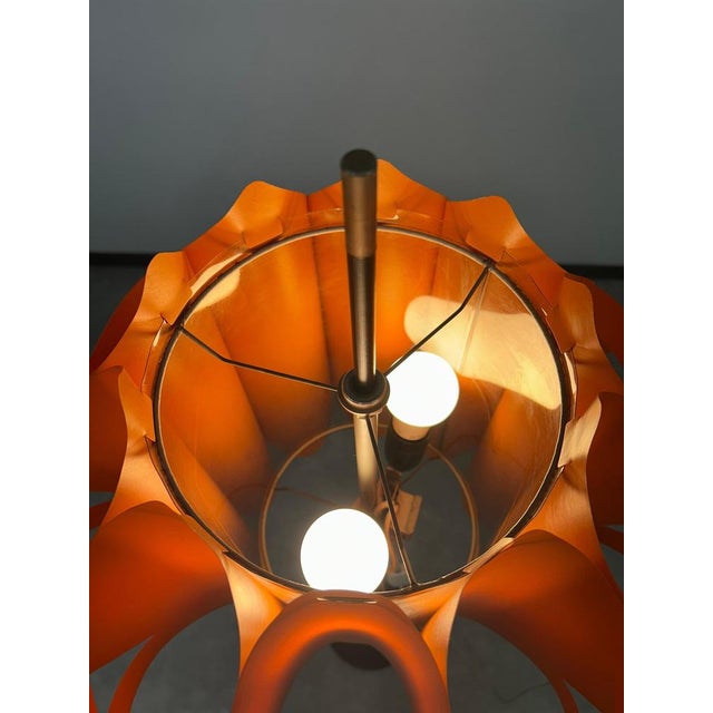 Metal Orange Floor Lamp by Milanda Havlova, 1970s For Sale - Image 7 of 9