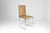 La Metal Arredo Set of Four Italian Chrome, Burl Wood and Leather Dining Chairs, 1970s For Sale - Image 4 of 10