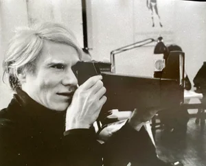 Sandro Becchetti 'Andy Warhol - 1980' Vintage Silver Gelatine Photograph