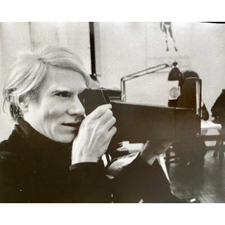 Vintage Sandro Becchetti 'Andy Warhol - 1980' Vintage Silver Gelatine Photograph For Sale