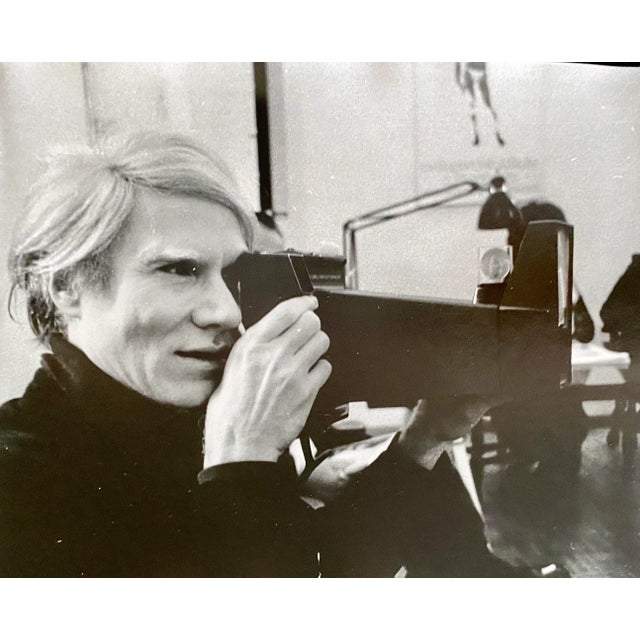Vintage Sandro Becchetti 'Andy Warhol - 1980' Vintage Silver Gelatine Photograph For Sale