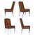 1970s Mid-Century Modern High Back Parsons Chairs in Chrome & Velvet For Sale - Image 6 of 12