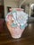 Folk Art Vintage Bát Tràng Sculptural Ceramic Vase With 3d Floral Applique For Sale - Image 3 of 6
