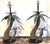 English Late 20th Century Pair of British Colonial Style Tole and Rope Double Palm Tree Lamps For Sale - Image 3 of 12