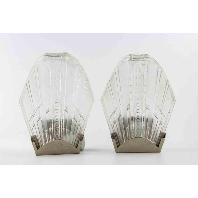 1940s French Art Deco Sconces, 1940s, Set of 2 For Sale - Image 5 of 14