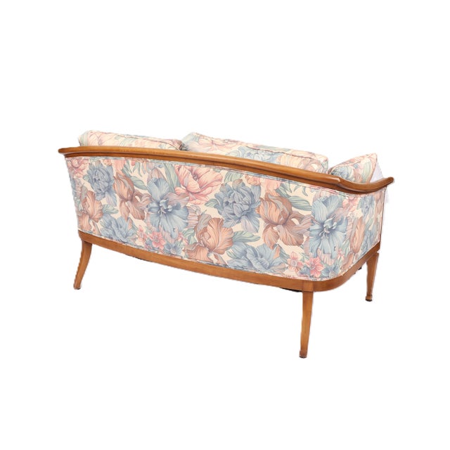 French Vintage John Widdicomb French Directoire Style Settee For Sale - Image 3 of 10
