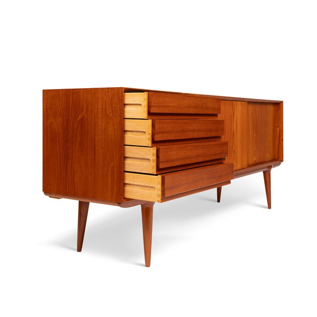 Gunni Omann Vintage Danish Mid-Century Omann Jun Møbelfabrik Model 18 Credenza 1960s For Sale - Image 4 of 12