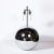 Mid-Century "Ball" Table Lamp in Chrome in the Style of Karl Springer For Sale In New York - Image 6 of 11