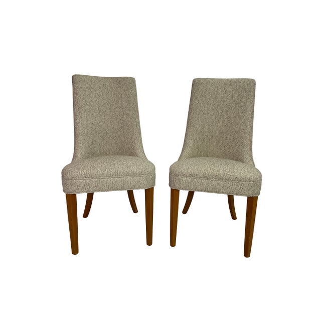 Beige Large Circa 1950s Mid-Century Modern Dining Chair Set — 12 Restored Chairs Including 2 Captain’s Chairs For Sale - Image 8 of 17