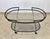 Black 1960’s Mid Century Modern Oval Outdoor Wrought Iron “Pinecrest” Bar Cart by Russell Woodard For Sale - Image 8 of 10