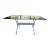 Vintage Milo Baughman Style Trestle X Base Dining Table Post Modern Vintage MCM For Sale