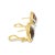 19th Century Victorian 14k Yellow Gold Essex Crystal Reverse Painted Dog Earrings, A Pair For Sale In New York - Image 6 of 11