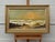 Golden Seascape with Waves Crashing onto Rocks at Sunset by 20th Century Artist 1980 Circa For Sale - Image 13 of 18