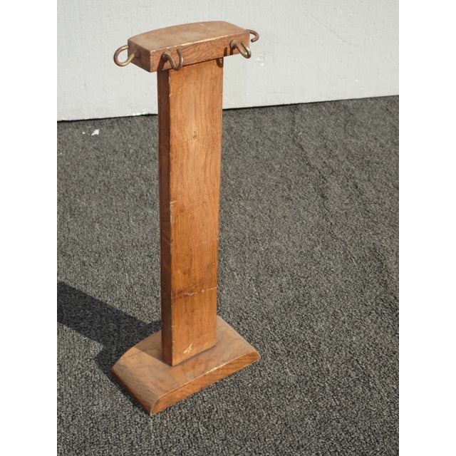 1970s Fp5 Vintage French Country Brown Fireplace Tools W 4 Tools For Sale - Image 5 of 13