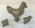 Mid 20th Century Vintage Brass Chicken With Two Chicks For Sale - Image 5 of 6