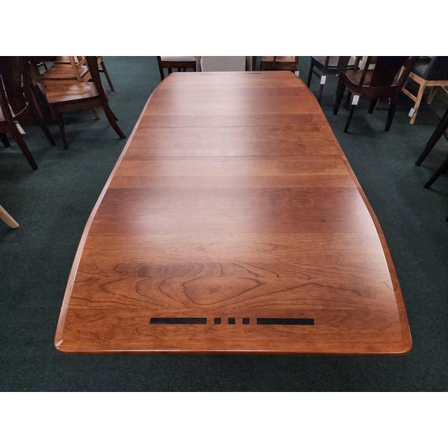 Transitional Hayworth Amish Dining Table by Fusion Designs For Sale - Image 3 of 6