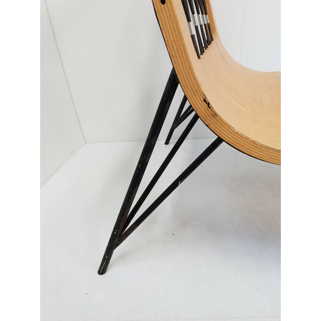 Vintage Chaise Lounge by Jean Prouvé and Jules Leleu, 1950s For Sale - Image 12 of 13