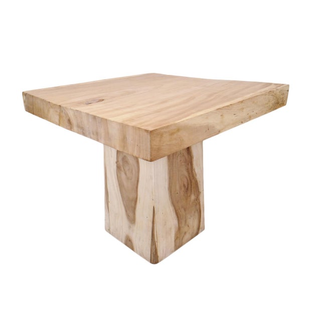 2020s Square Monkey Pod Dining Table For Sale - Image 5 of 5