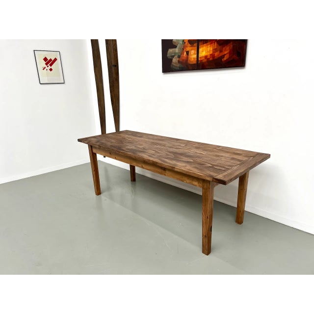 Large Pine Table, 1970s For Sale - Image 3 of 18