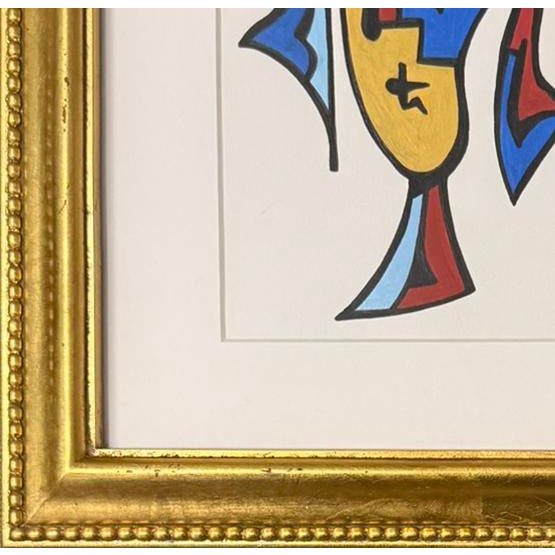 Abstract Original Contemporary Abstract Framed Portrait Painting For Sale - Image 3 of 3