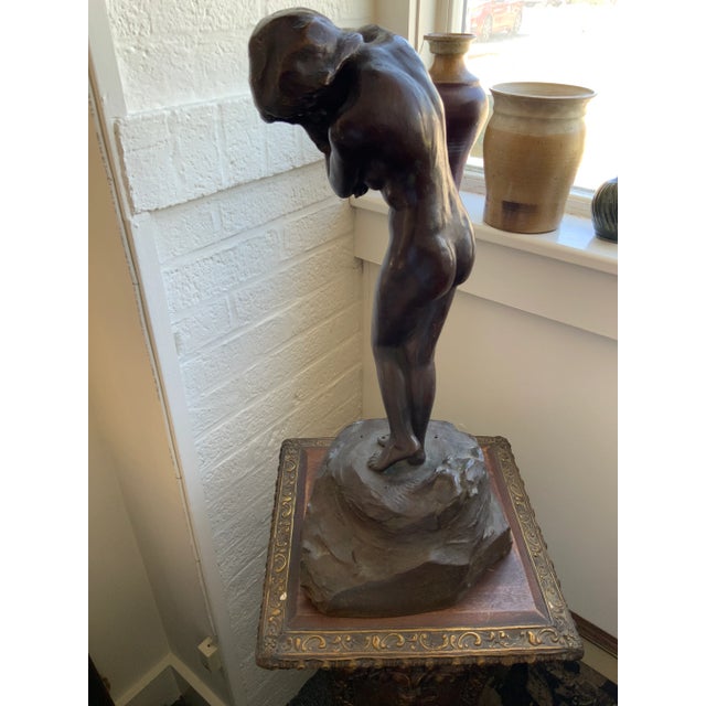 Art Nouveau 20th Century Bronze Figural Sculpture by Artist Nanna Matthews Bryant For Sale - Image 3 of 9
