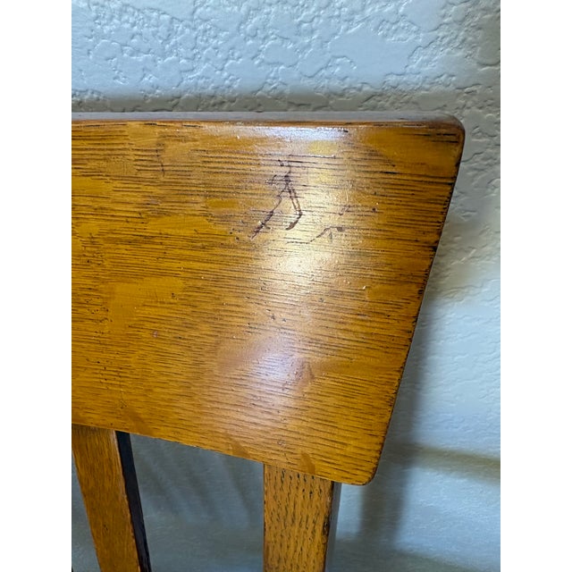 Authentic J. S. Ford, Johnson & Co. Quarter-Sawn White Oak Adjustable Swivel Office Chair, C. 1905–1915 For Sale - Image 10 of 12