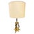 Elegant and distinctive, this rare brass Art Deco Fankart table lamp features a sculptural, polished brass base with 3...