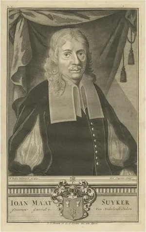 After Valentijn, Portrait of Ioan Maat Suyker: Governor-General of the Dutch East Indies, 1724, Print