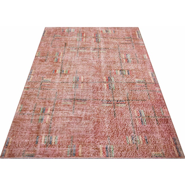 1960s 1960s Turkish Mid-Century-Modern Rug For Sale - Image 5 of 5