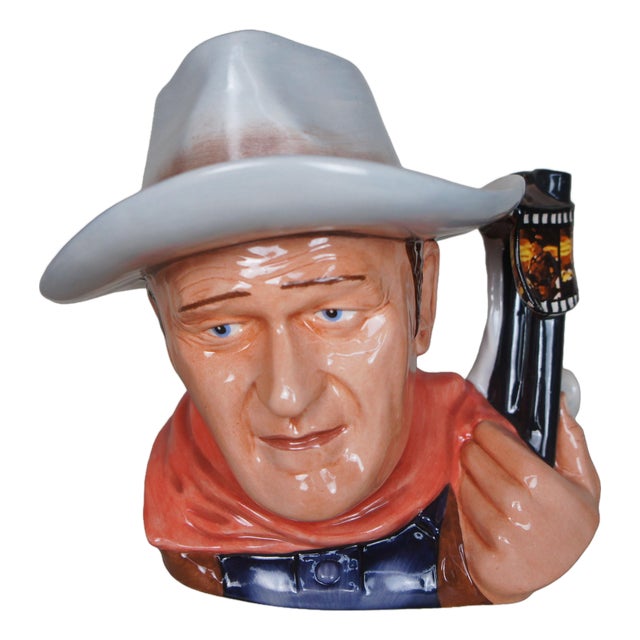 American Royal Doulton John Wayne the Duke Cowboy Toby Character Jug For Sale