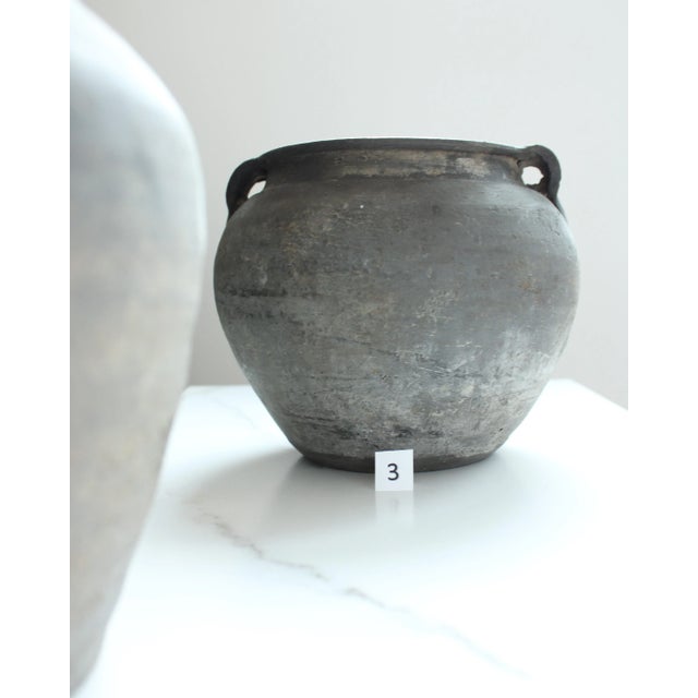Ceramic Antique Distressed Rustic Cache Pot/Planter W/Handles For Sale - Image 7 of 10