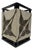 1990s Vintage R. & Y. Augousti Integrated Metal & Tessellated Shagreen Leaf Waste Bin - 1 Piece For Sale