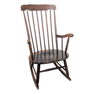Wooden Rocking Chair, 1960s For Sale
