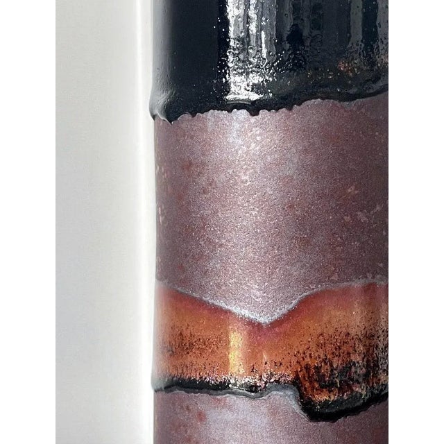 1960s Early Ceramic Vase with Glaze by Brother Thomas Bezanson For Sale - Image 10 of 12