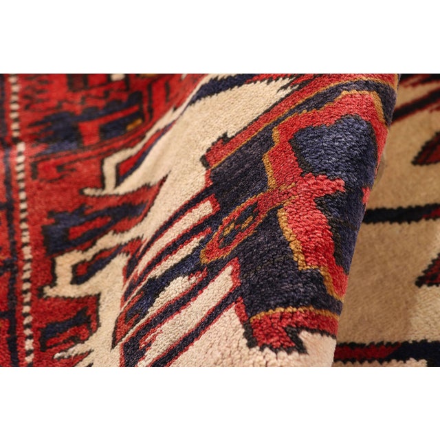 Vintage Persian Heriz Rug Runner, 03'11 X 10'04 For Sale In Dallas - Image 6 of 10