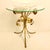 Gold Vintage Hollywood Regency Metal Rose Side Table by Hans Kogl, 1970s For Sale - Image 8 of 13