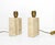 Brutalist Vintage Travertine Table Lamps with Incised Decoration, 1970s, Set of 2 For Sale - Image 3 of 10