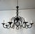 1950s Large 8-light Wrought Iron Chandelier. French Work. Circa 1950 For Sale - Image 5 of 12
