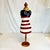 Ruby Red 1980s Vintage Americana Patriotic Flag Paper Mache Dress Form Mannequin Centerpiece Holiday Accent - 4th of July For Sale - Image 8 of 14