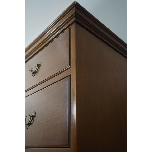 1970s Kittinger Colonial Williamsburg Wa-1062 Mahogany Highboy For Sale - Image 11 of 16