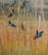 American Dorr Bothwell -Blackbirds Feeding in a Wildlife Wetland Refuge-1957 Oil Painting For Sale - Image 3 of 11