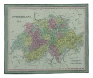 Map of Switzerland by Cowperthwait, 1850