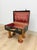 Vintage Leather Walking Suitcase Side Table With Legs Eclectic Accent, Rare For Sale - Image 9 of 11