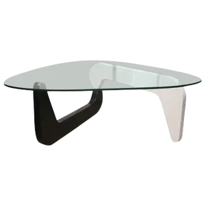 Mid-Century Modern Black and White Noguchi Style Coffee Table