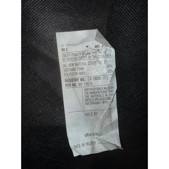 Natuzzi Maturità Model 1855 Italian Cognac Leather Sofa – Made in Italy For Sale - Image 10 of 11