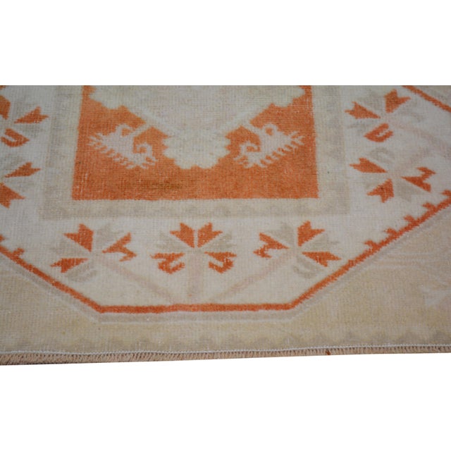 Turkish Vintage Turkish Anatolian Hand Knotted Wool Rug, 2'5x5 For Sale - Image 3 of 4