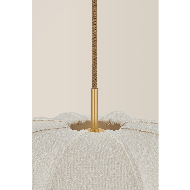 Brass Mitzi Alexandra 20 in. 1 Light Pendant in Aged Brass Finish For Sale - Image 8 of 15